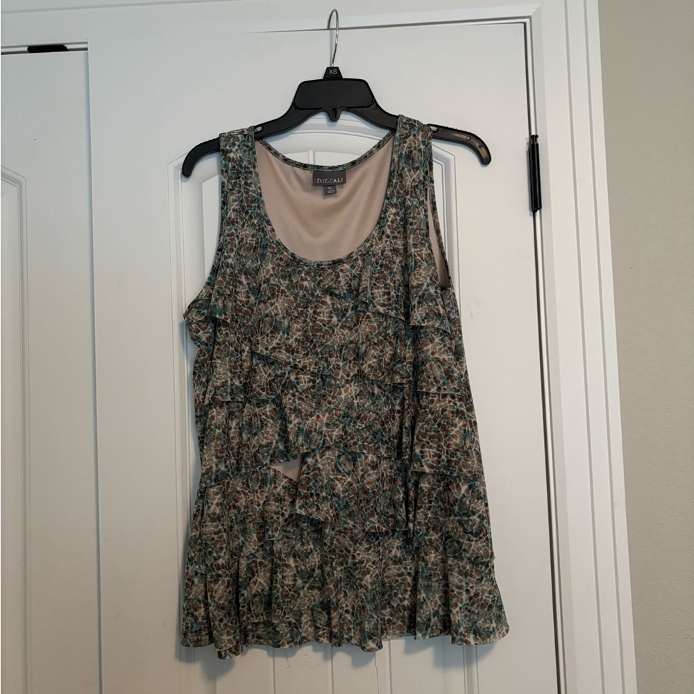 Roz & Ali Multicolor Patterned Top